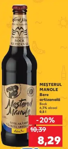 Kaufland MEȘTERUL MANOLE Bere artizanală 0.L Ofertă
