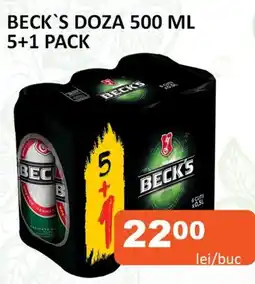 Unicarm BECK'S DOZA 500 ML 5+1 PACK Ofertă