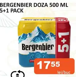 Unicarm BERGENBIER DOZA 500 ML 5+1 PACK Ofertă
