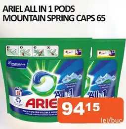 Unicarm ARIEL ALL IN 1 PODS MOUNTAIN SPRING CAPS 65 Ofertă