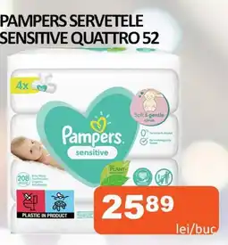 PAMPERS SERVETELE SENSITIVE QUATTRO 52