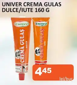 Unicarm UNIVER CREMA GULAS DULCE/IUTE 160 G Ofertă