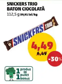 Penny SNICKERS TRIO BATON CIOCOLATĂ Ofertă