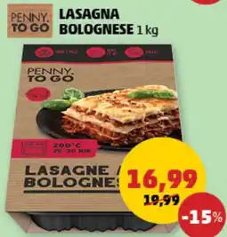 Penny LASAGNA BOLOGNESE Ofertă