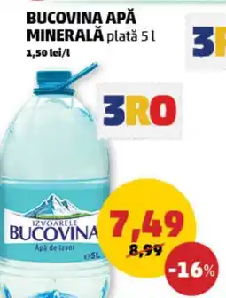 Penny BUCOVINA APĂ MINERALĂ 5L Ofertă