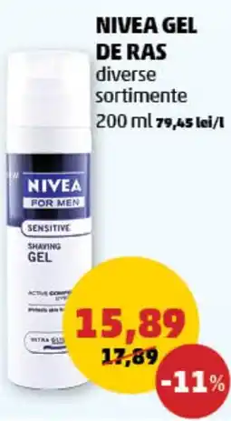 Penny NIVEA GEL DE RAS Ofertă