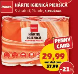 Penny HÂRTIE IGIENICĂ PIERSICĂ Ofertă