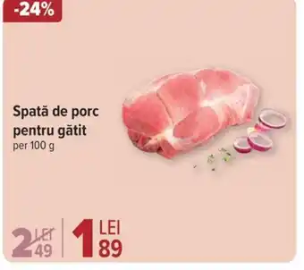 Carrefour Market Spată de porc pentru gătit Ofertă