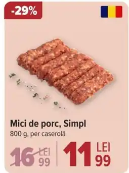 Mici de porc, Simpl