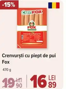 Crenvursti cu piept de pui Fox