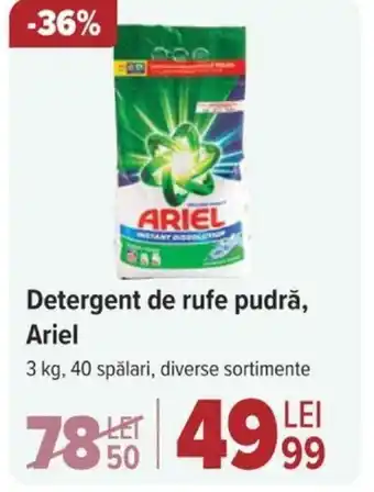 Carrefour Market Detergent de rufe pudră, Ariel Ofertă