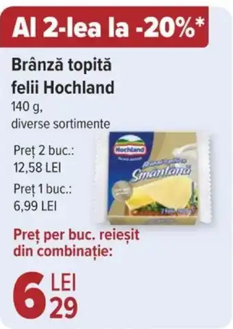 Carrefour Brânză topită felii Hochland Ofertă