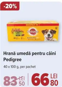 Carrefour Hrană umedă pentru câini Pedigree Ofertă