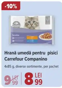 Carrefour Hrană umedă pentru pisici Carrefour Companino Ofertă