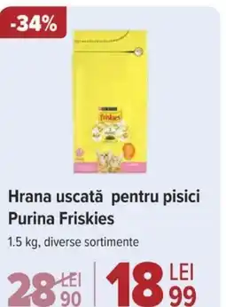 Carrefour Hrana uscată pentru pisici Purina Friskies Ofertă