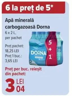 Carrefour Apă minerală carbogazoasă Dorna Ofertă