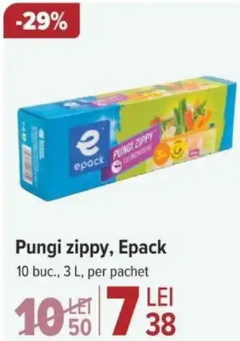 Carrefour Pungi zippy, Epack Ofertă