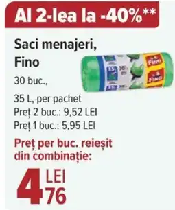 Carrefour Saci menajeri, Fino Ofertă