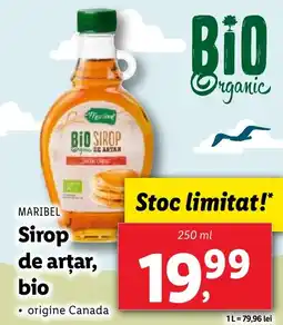 Lidl MARIBEL Sirop de artar, bio Ofertă