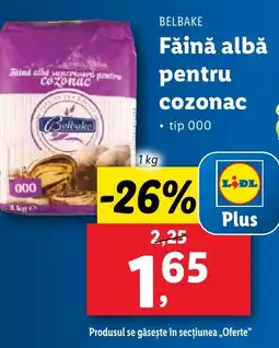 Lidl BELBAKE Fǎină albă pentru cozonac Ofertă