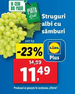 Lidl Struguri albi cu sâmburi Ofertă