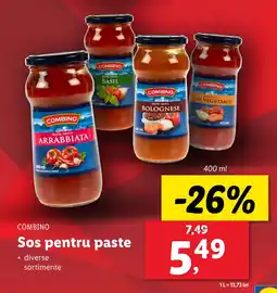 Lidl COMBINO Sos pentru paste Ofertă