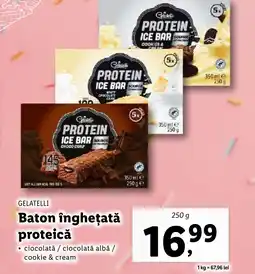 Lidl GELATELLI Baton înghețată proteică Ofertă