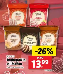 Lidl GELATELLI Îngheţată în stil italian Ofertă