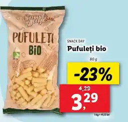 Lidl SNACK DAY Pufuleţi bio Ofertă
