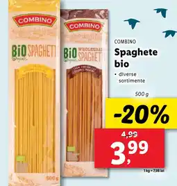 Lidl COMBINO Spaghete bio Ofertă