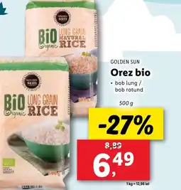 Lidl GOLDEN SUN Orez bio Ofertă