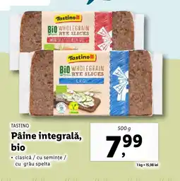 Lidl TASTINO Pâine integrală, bio Ofertă