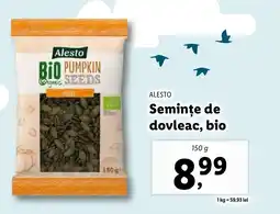 Lidl ALESTO Seminţe de dovleac, bio Ofertă
