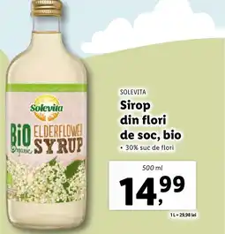Lidl SOLEVITA Sirop din flori de soc, bio Ofertă