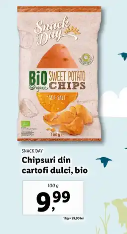 Lidl SNACK DAY Chipsuri din cartofi dulci, bio Ofertă