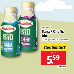 Lidl NAPOLACT Sana / Chefir, bio Ofertă