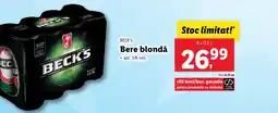 Lidl BECK'S Bere blondǎ Ofertă
