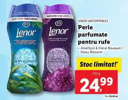Lidl LENOR UNSTOPPABLES Perle parfumate pentru rufe Ofertă