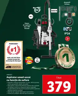 Lidl PARKSIDE® Aspirator umed-uscat ccu funcţie de suflare Ofertă