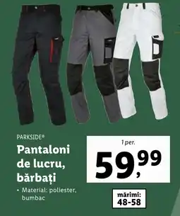 Lidl PARKSIDE® Pantaloni de lucru, bărbați Ofertă