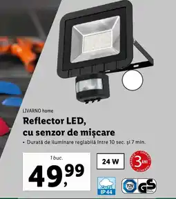 Lidl LIVARNO home Reflector LED, cu senzor de mişcare Ofertă