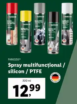Lidl PARKSIDE® Spray multifuncțional / silicon / PTFE Ofertă