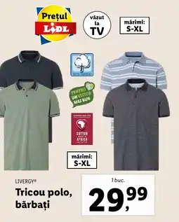 Lidl LIVERGYⓇ Tricou polo, bărbaţi Ofertă