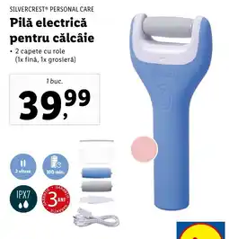 Lidl SILVERCREST® PERSONAL CARE Pilă electrică pentru călcâie Ofertă