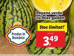 Lidl Pepene verde cu miez galben Ofertă