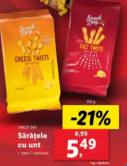 Lidl SNACK DAY Saratele cu unt Ofertă