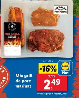 Lidl Mix grill de porc marinat Ofertă