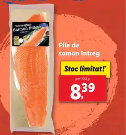 Lidl File de somon întreg Ofertă