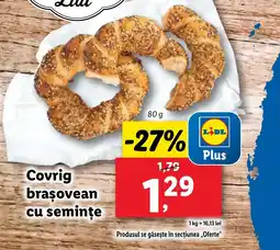 Lidl Covrig braşovean cu semințe Ofertă