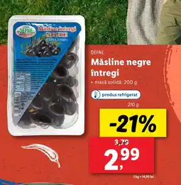 Lidl DEFNE Masline intregi Ofertă